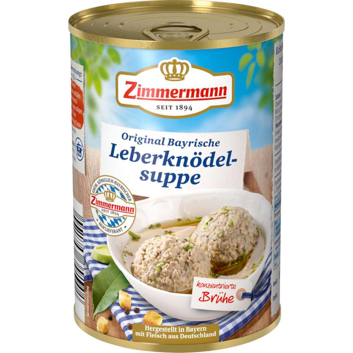 Zimmermann Original Bayrische Leberknödel-Suppe 400ml