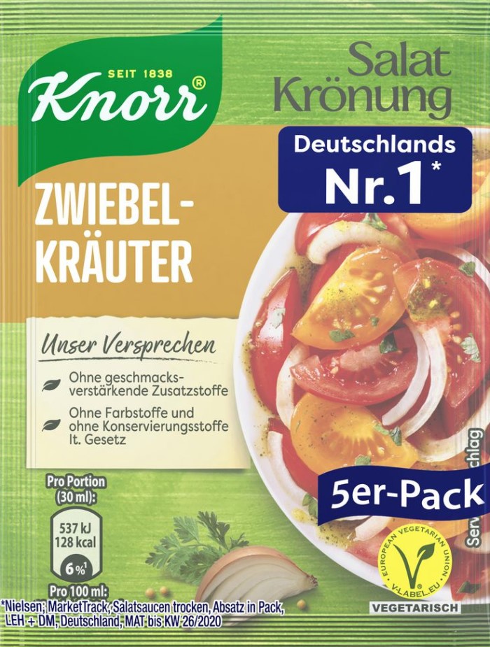 Knorr Salatkrönung Paquete de las 14 variedades en un solo paquete