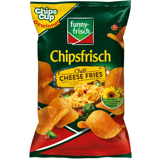 funny-frisch Chipsfrisch Chili Cheese Fries Style Potato Chips 150g