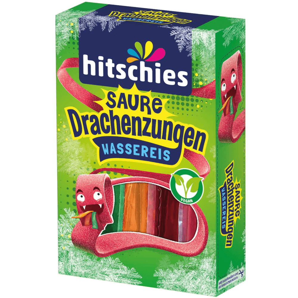 hitschies Saure Drachenzungen Wassereis Vegan 400ml / 13.52 fl.oz.