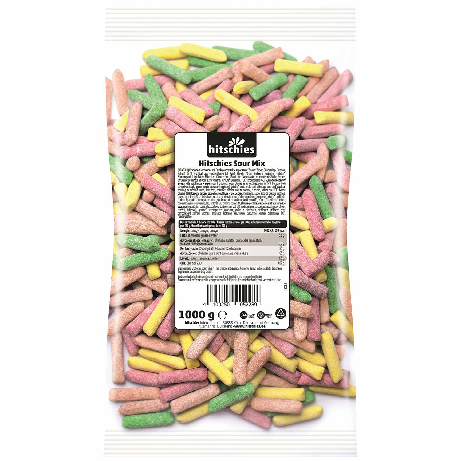 hitschies Fruity Chewing Candy Sour Mix 1kg / 2.2lbs