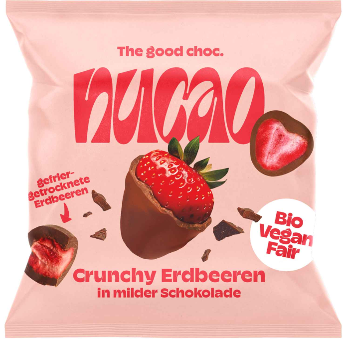 nucao 有機巧克力脆草莓，純素 50克 / 1.76盎司