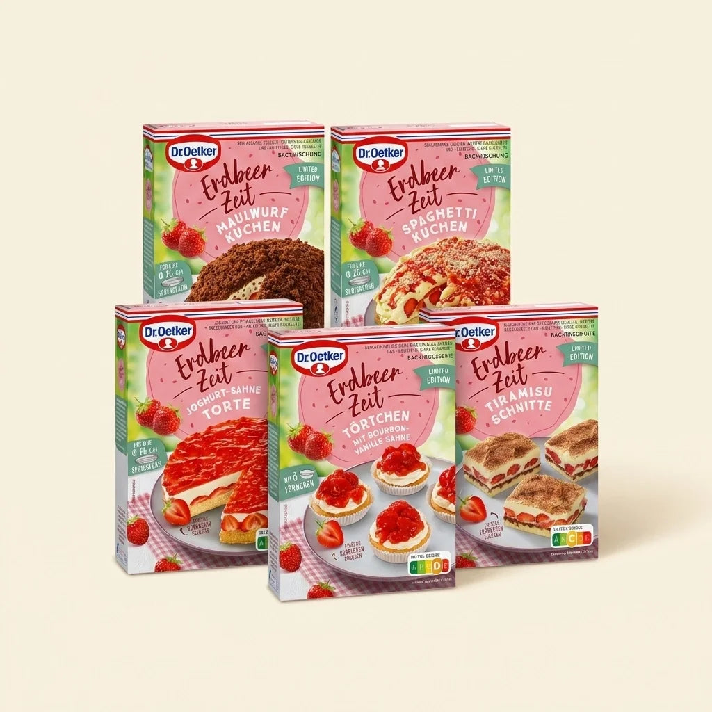 Dr. Oetker Strawberry Time Baking Mixes Trial Set with 10% discount