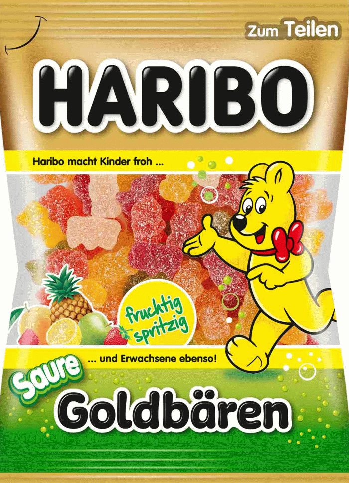 HARIBO Sauer Bundle 8 bolsas ácidas diferentes