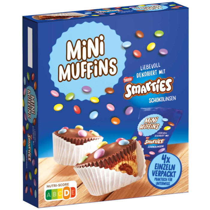 Nestlé Smarties Mini Muffins 4 Stück 120g / 4.23oz