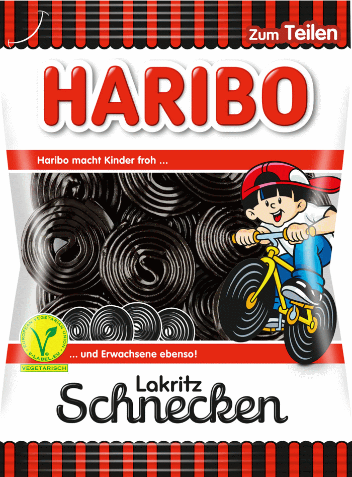 Haribo lakridspakke 8 forskellige poser