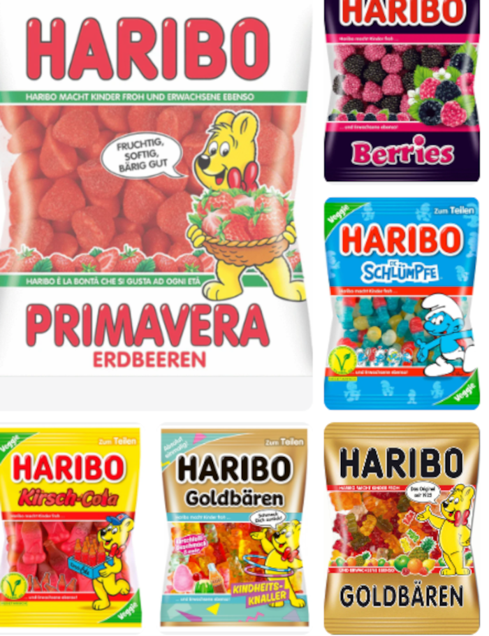 Haribo Favoriten Bundle mit den 8 beliebtesten Sorten