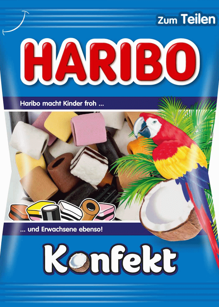 Pacchetto di liquirizia Haribo 8 sacchetti diversi