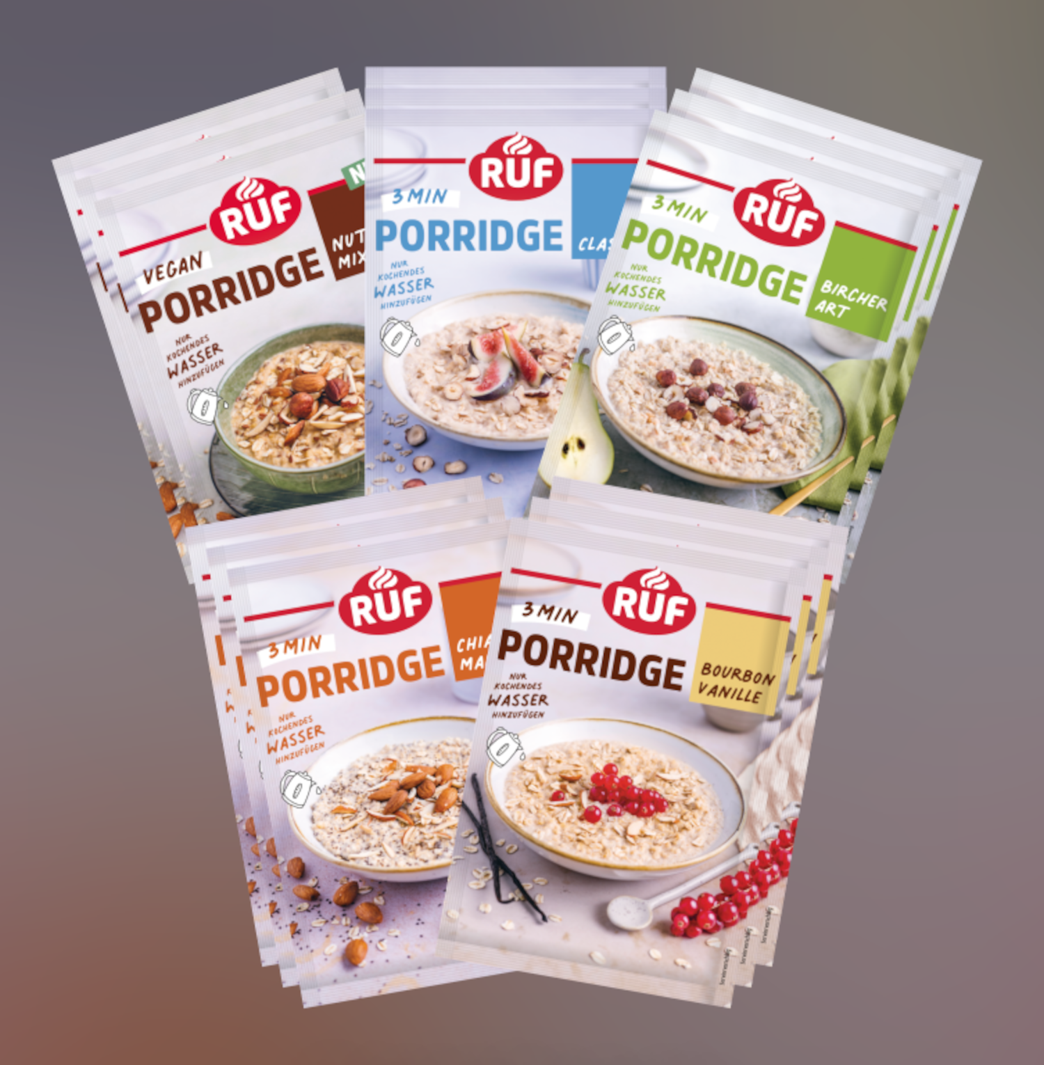 RUF Porridge Tasting Set Classic 15 Pieces