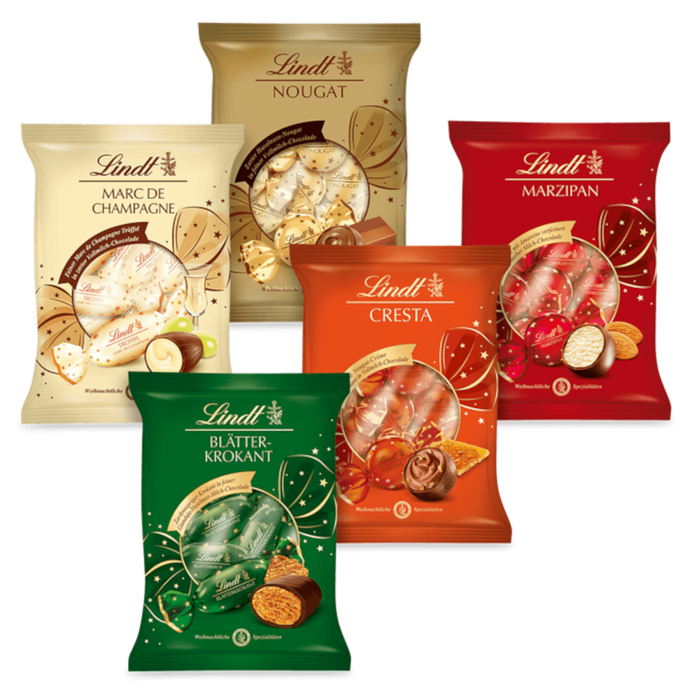 Lindt Doppeldreh Weihnachtsset 5 Sorten