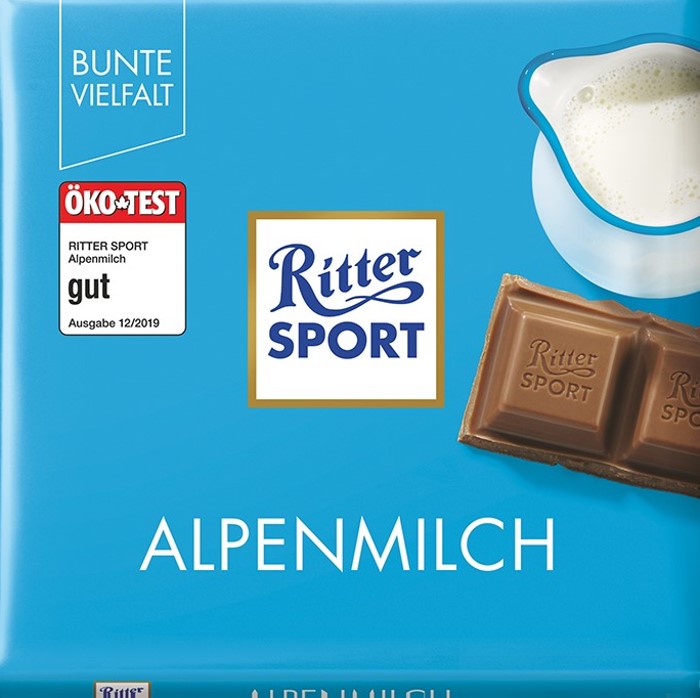 Ritter Sport Schokolade Alpenmilch 100g