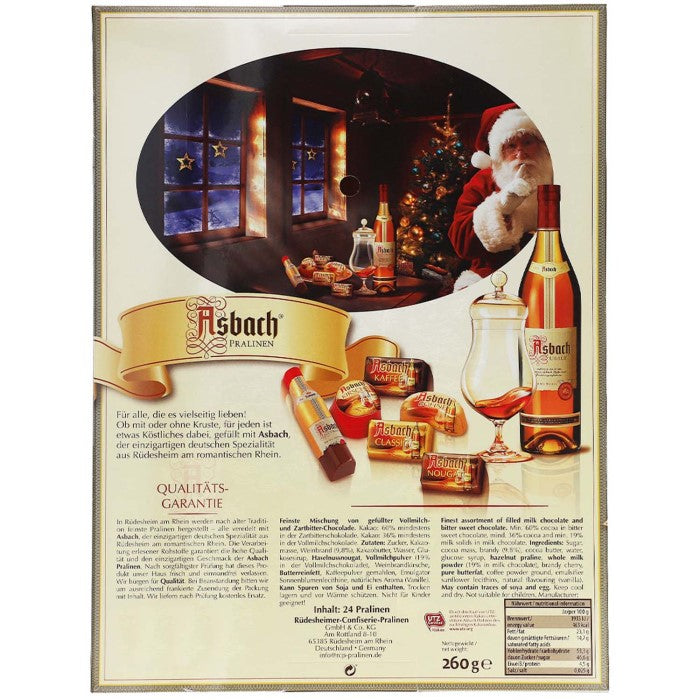 Asbach chocolates advent calendar 260g