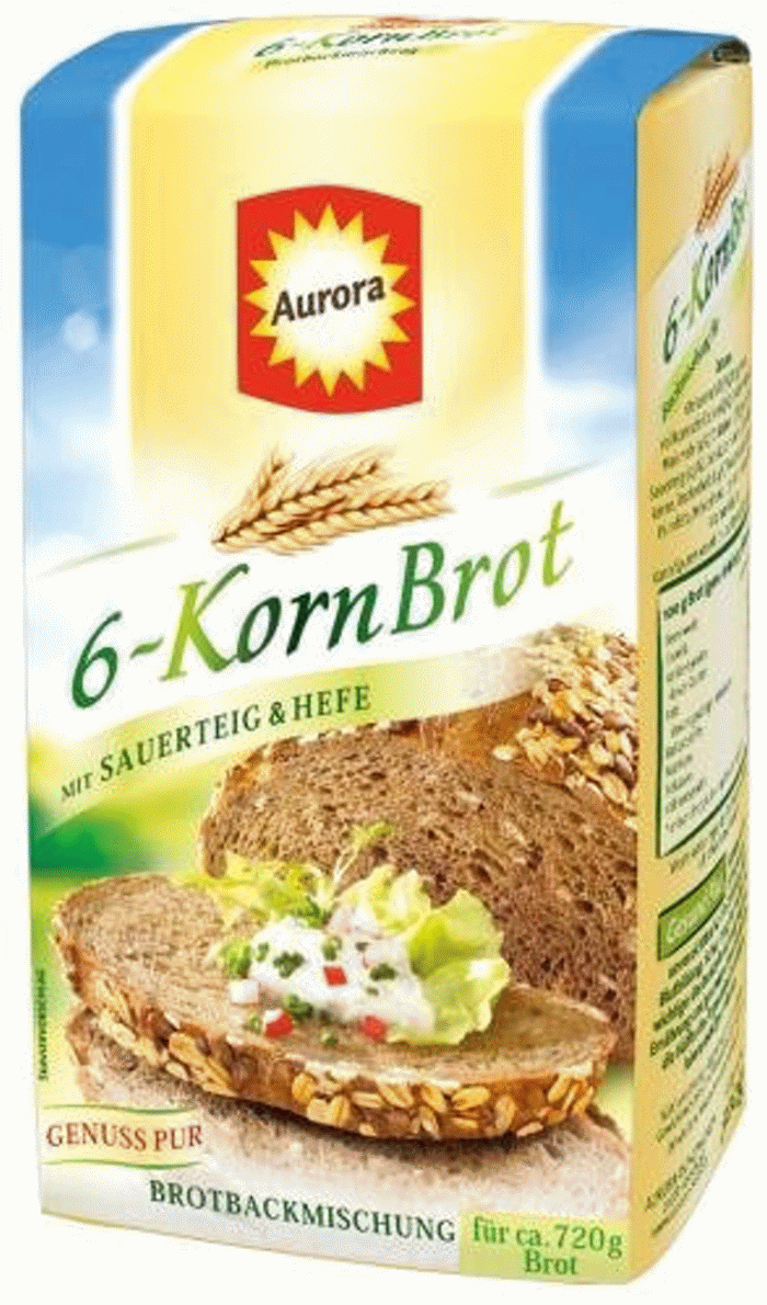 Aurora 6-Korn Brot Backmischung 500g