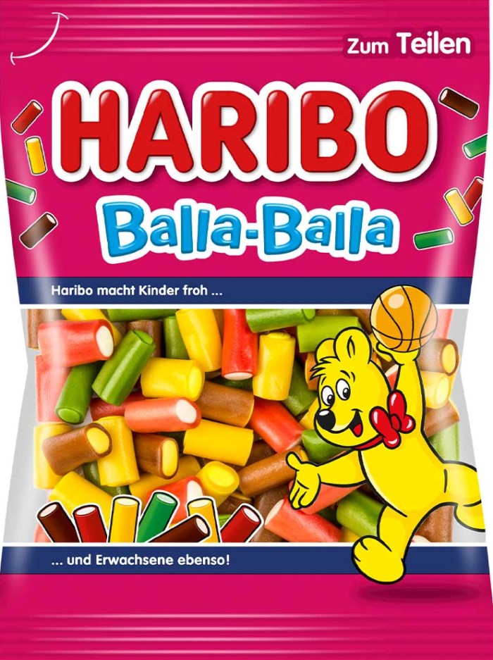 HARIBO Balla-Balla Fruchgummi-Konfekt 175g