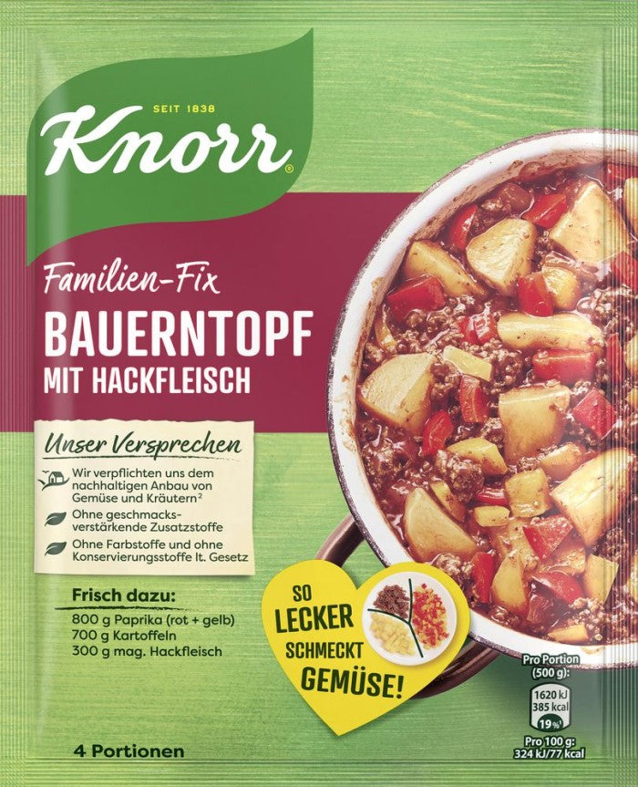 Knorr Fix für Bauerntopf mit Hackfleisch 43g / 1.51oz