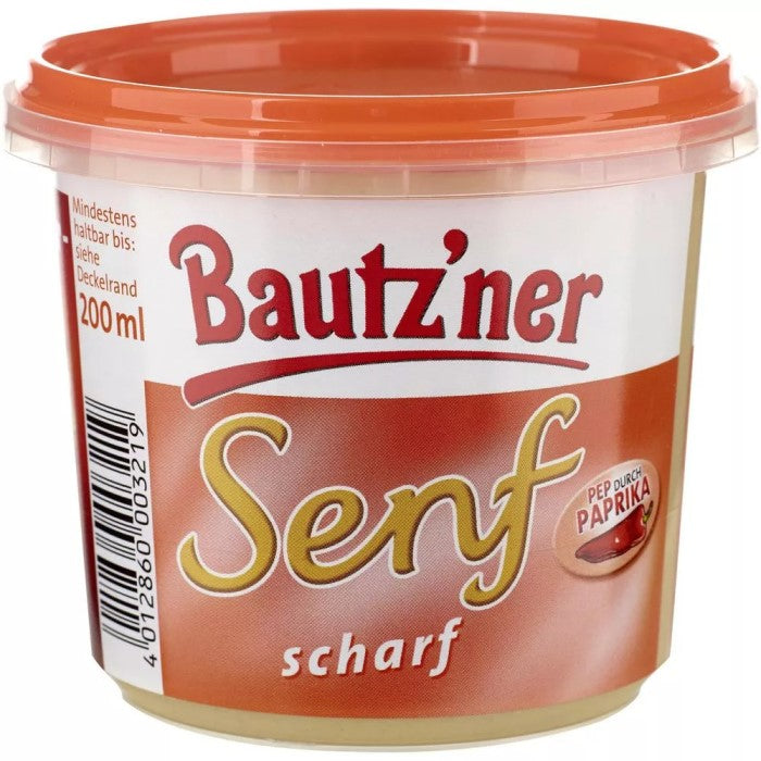 Bautzner Senf Scharf 200ml / 7.05 fl.oz