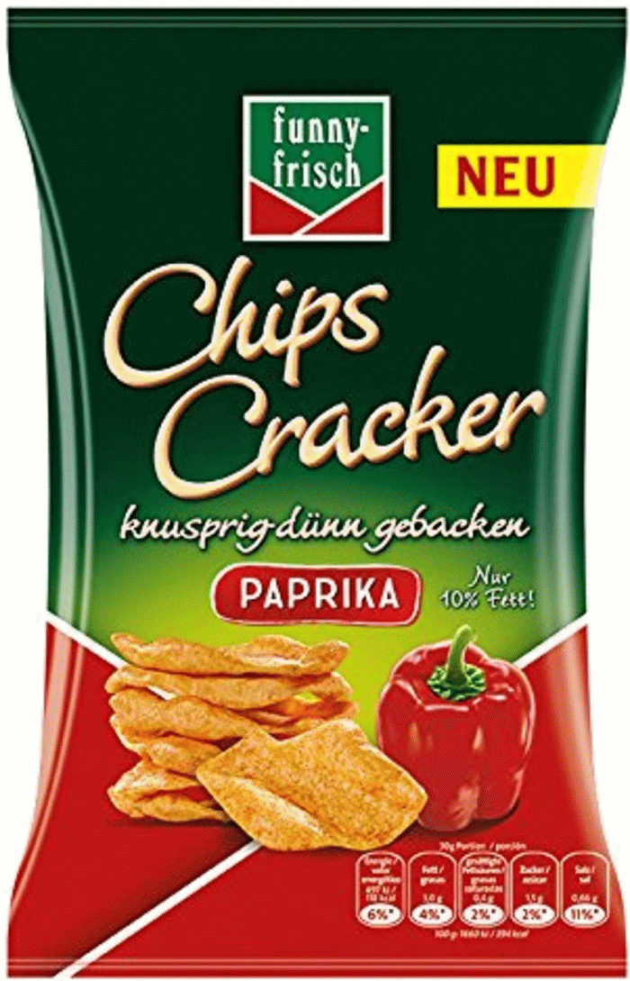 funny-frisch Chips Cracker Paprika 90g