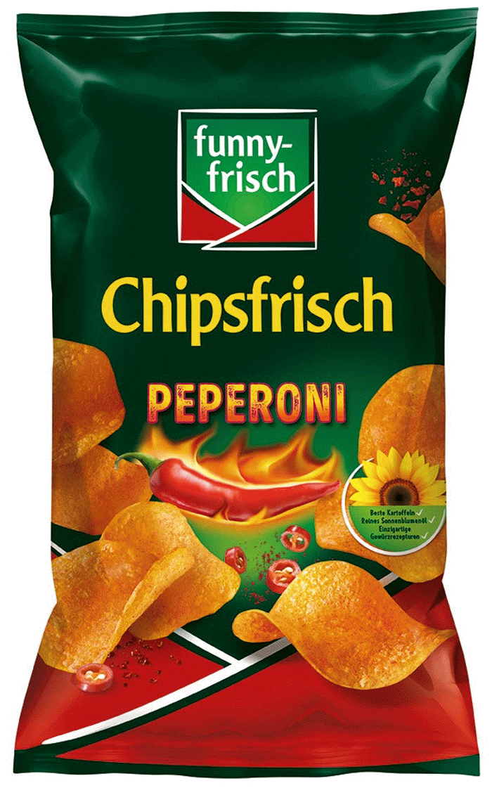 funny-frisch Chipsfrisch Peperoni Kartoffel Chips 150g