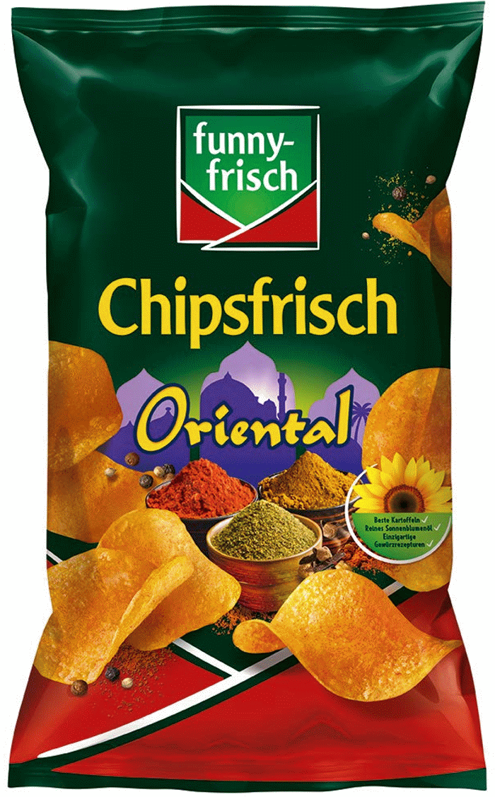 funny-frisch Chipsfrisch Oriental Kartoffel Chips 150g
