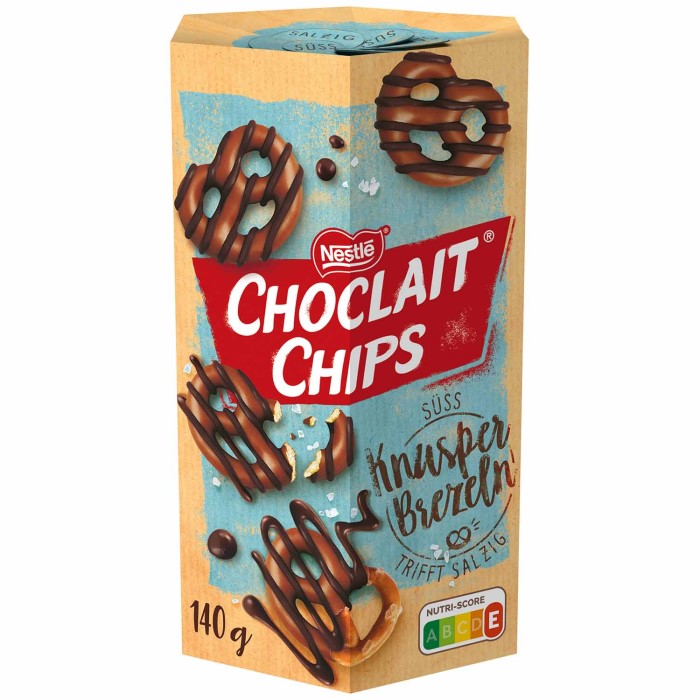 Nestlé Choclait Chips Knusperbrezeln Süß & Salzig 140g / 4.93 oz