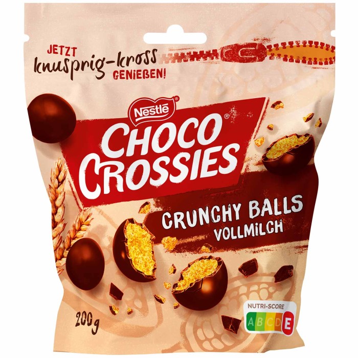 Nestlé Choco Crossies Crunchy Balls Vollmilch 200g / 7.05 oz