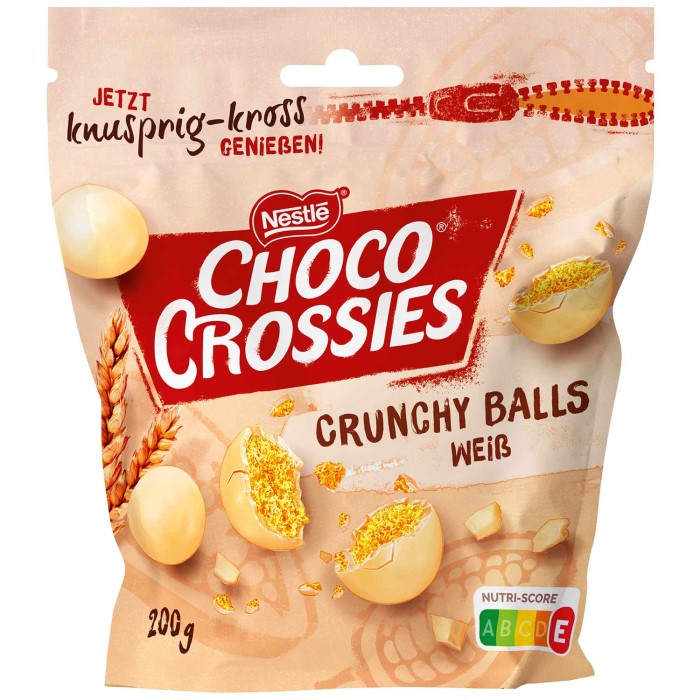 Nestlé Choco Crossies Crunchy Balls Weiß 200g / 7.05 oz