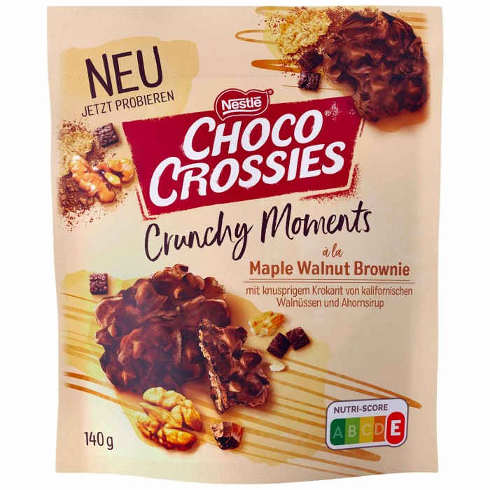Nestlé Choco Crossies Crunchy Moments à la Maple Walnut Brownie 140g