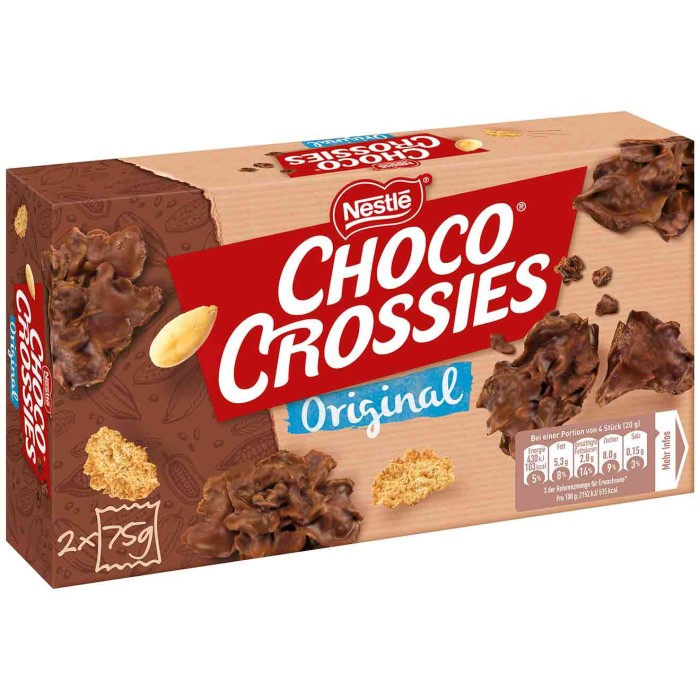 Nestlé Choco Crossies Original 2 x 75g