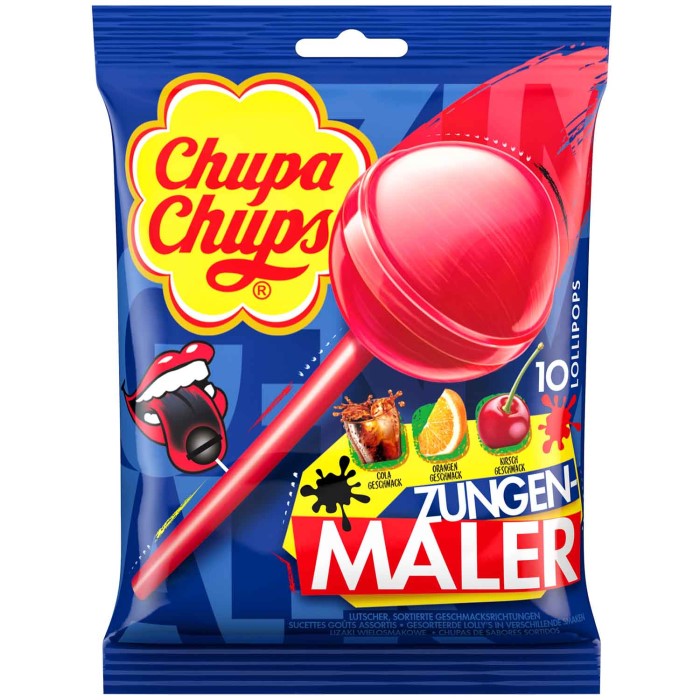 Chupa Chups Zungenmaler Lollipops Lutscher 10 Stück