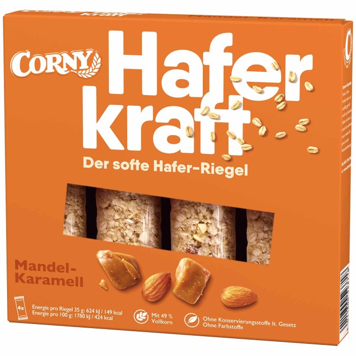 Corny Müsliriegel Haferkraft Mandel-Karamell 140g