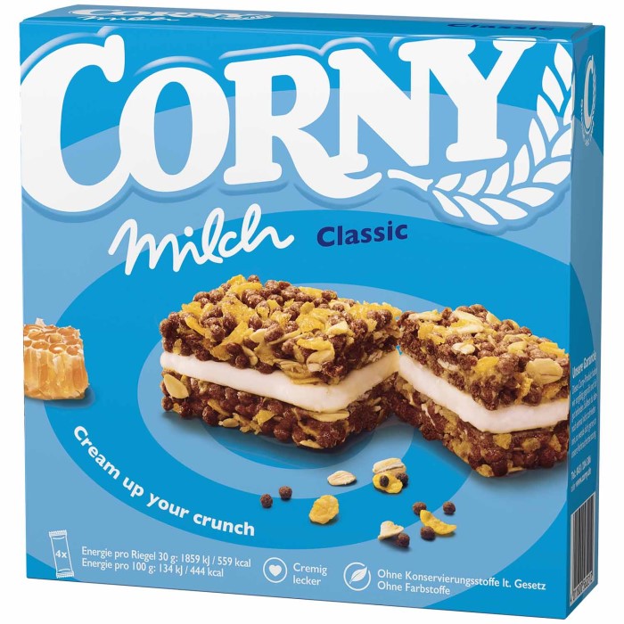 Corny Müsliriegel Milch Classic 120g