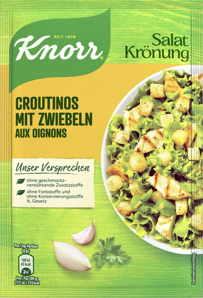 Knorr Salatkrönung Croutinos mit Zwiebeln 25g