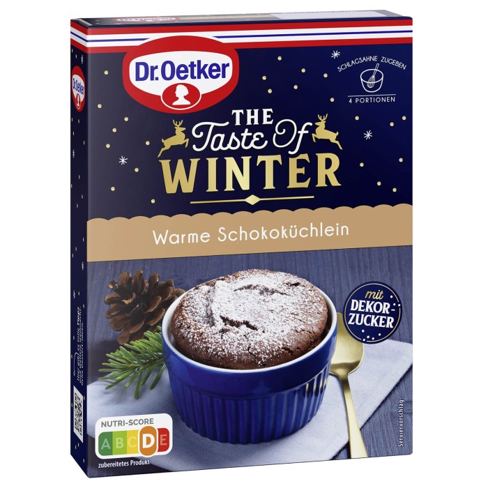 Dr. Oetker The Taste of Winter Dessert Warme Schokoküchlein