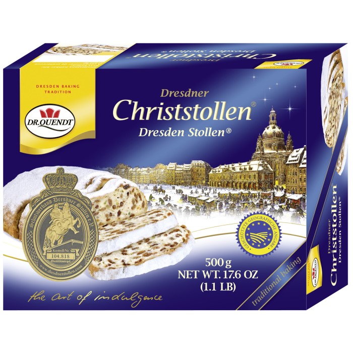 Dr. Quendt Dresdner Christstollen Weihnachtsgebäck 500g