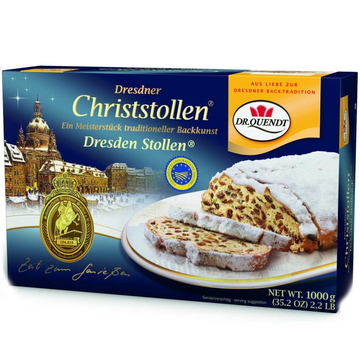 Dr. Quendt Dresdner Christstollen Weihnachtsgebäck 1000g