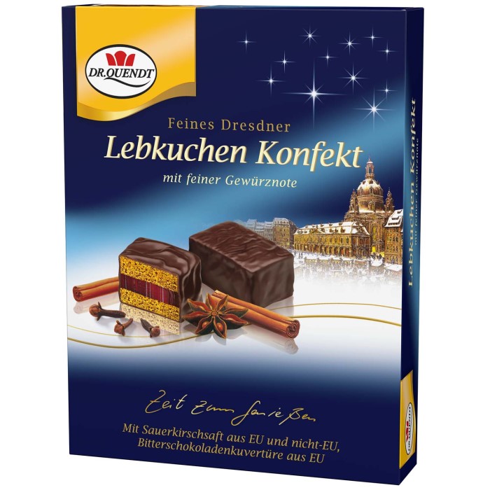 Dr. Quendt Feines Dresdner Lebkuchen Konfekt 130g / 4.58 oz