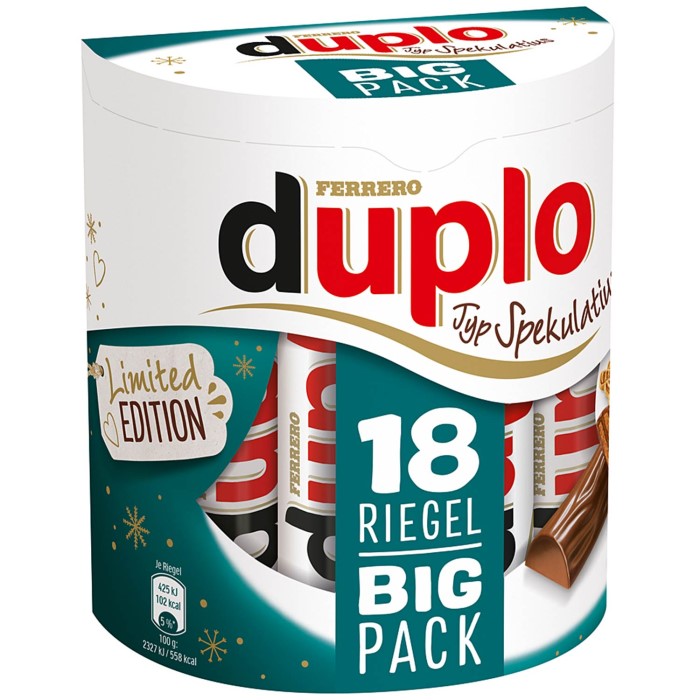 Ferrero Duplo Typ Spekulatius Big Pack 18 Stück