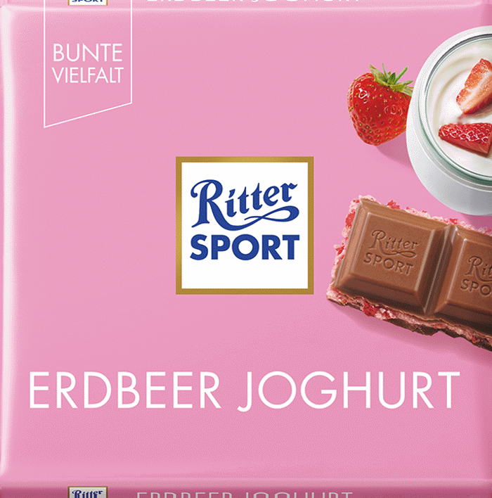 Ritter Sport Schokolade Erdbeer Joghurt 100g
