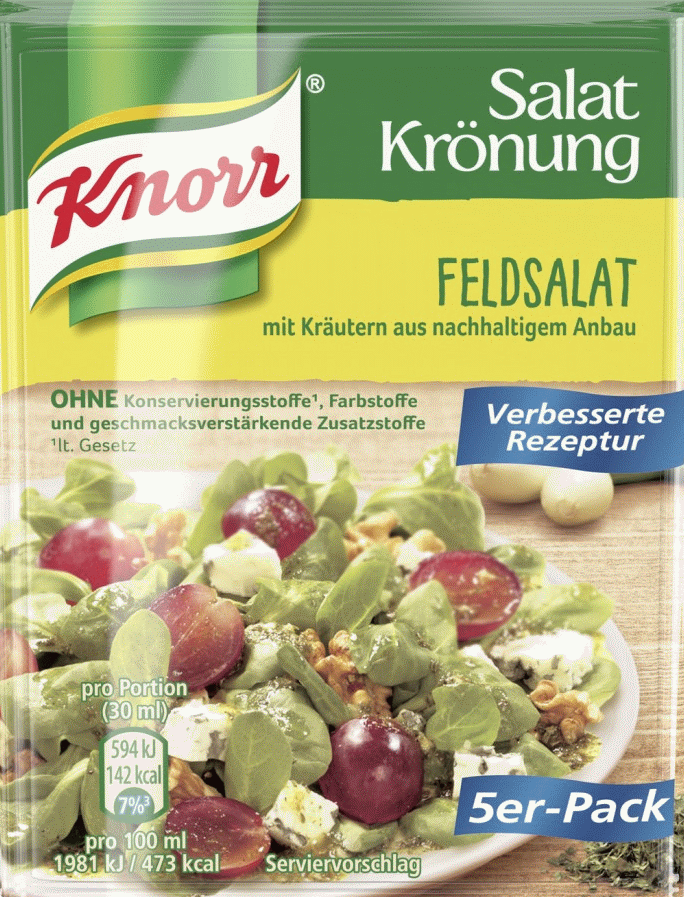 Knorr Salatkrönung für Feldsalat 5er Pack