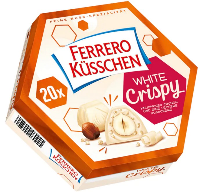 Ferrero Küsschen White Crispy Haselnusspralinen 172g