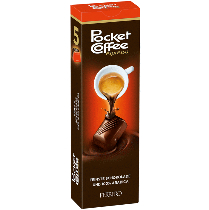 Ferrero Pocket Coffee Espresso-Pralinen 5 Stück 62g