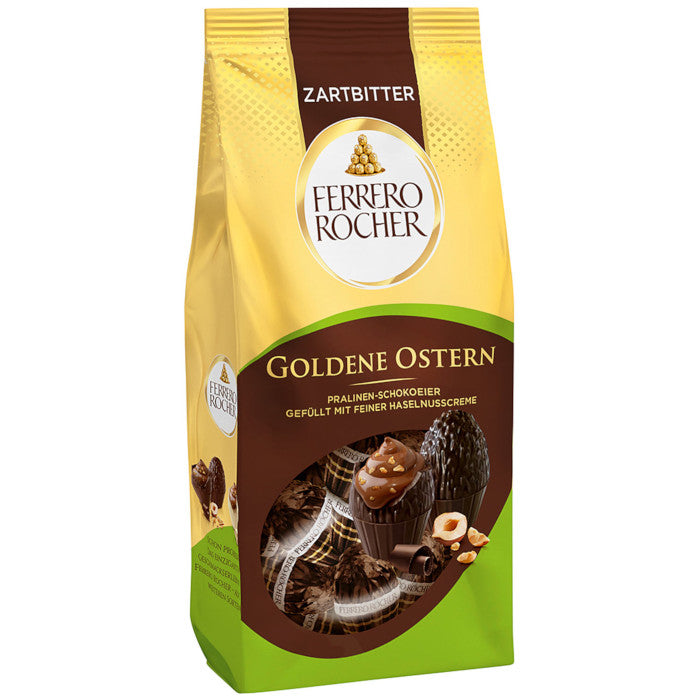 Ferrero Rocher Goldene Ostern Pralinen-Schokoeier Zartbitter 90g / 3.17 oz