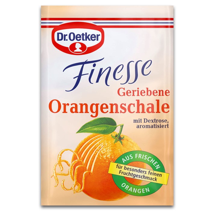 Dr. Oetker Finesse Geriebene Orangenschale 3er Pack