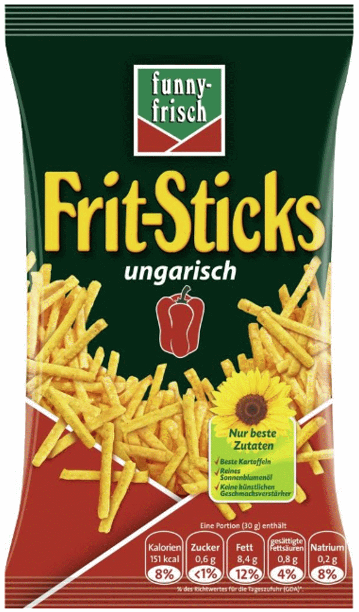 funny-frisch Frit-Sticks Ungarische Paprika 100g