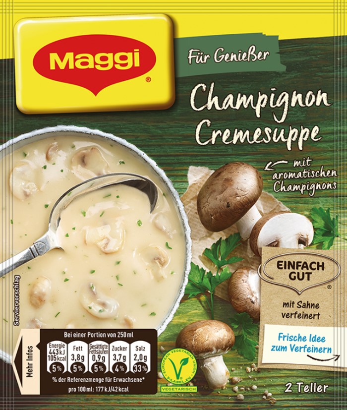 Maggi Für Genießer Champignon Cremesuppe ergibt 0,5 Liter