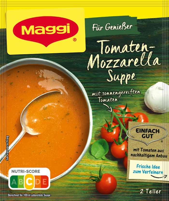 Maggi Für Genießer Tomaten-Mozzarella Suppe ergibt 0,5 Liter