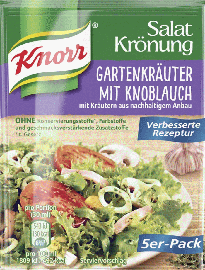 Knorr Salatkrönung Gartenkräuter Knoblauch 5er Pack