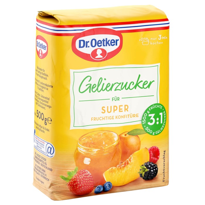 Dr. Oetker Gelierzucker Super 3:1 500g /17.6oz