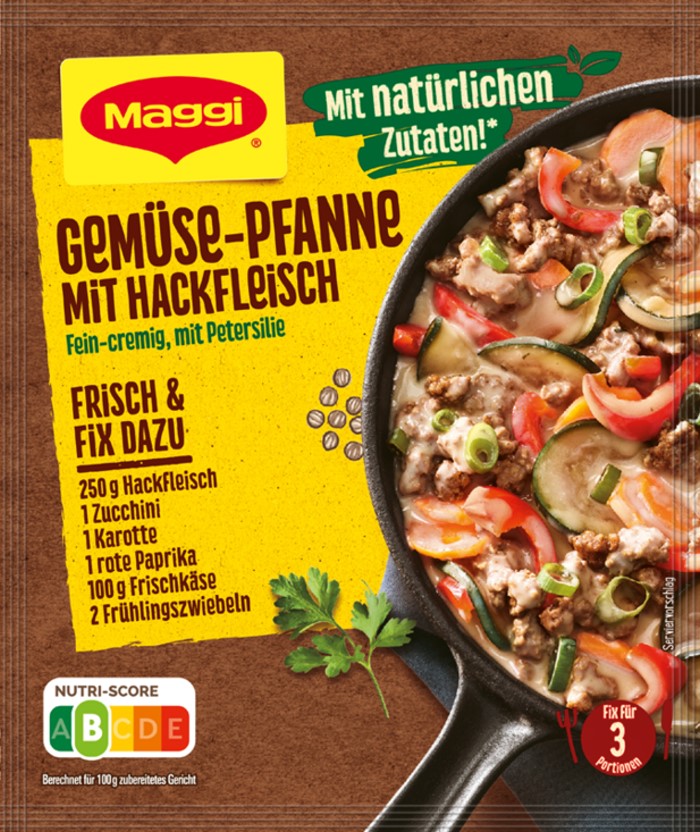 Maggi Fix für Gemüsepfanne mit Hackfleisch 37g / 1.3oz