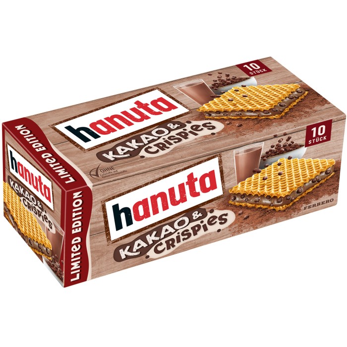 Ferrero Hanuta Kakao & Crispies Waffeln Limited Edition 10 Stück